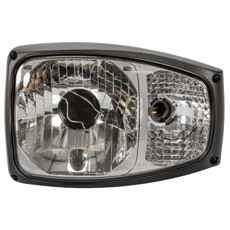 Headlight Left H4 Back Mount 150X225MM