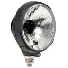 Headlight Round H4 161Mm Bottom Mounted / Plastic