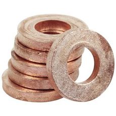 Copper Washer Cu 20X10X3 6 pcs