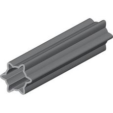 PTO Tube Star Profile 71.5mm Outer - 1.01 Meter