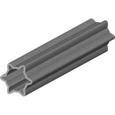 PTO Tube Outer Star V12 71.5X57.5X5mm Hardened