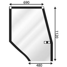 Upper Door Glass Cih High 5100 Series
