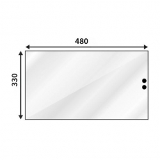 Lower rear window for Cih Öpnb L32955, offers durability and protection for your machine.
