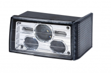 Left rectangular headlight Cih H4 1964878C2, designed for machines.
