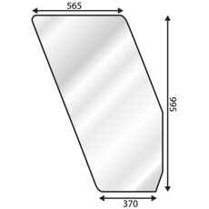 Door Window Fiat 80 Serie Pinin Farina