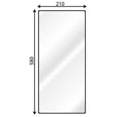 Lower Windshield Fiat Left-High 80-90-94 Series