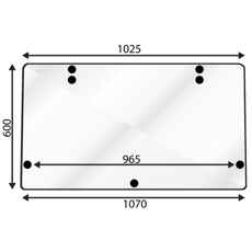 Rear window Fiat 80-90-94 Series