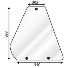 Side window Fiat Left-High 90-94 Series