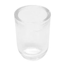 Glass cup for fuel pump