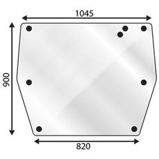 Back window upper Valmet 255-665