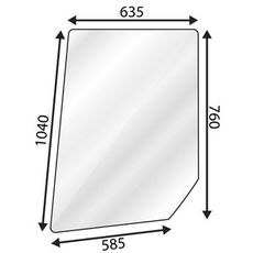 Cab window Valmet right / left 505-905