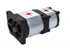 Hydraulic pump 25+8 for Valtra, ensures efficient operation and high performance.