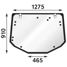 Rear window Valtra N1 N2 N3 T1 T2 T3