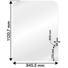 Windshield Hitachi Zx-3 Upper Hatch