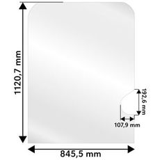 Windshield Hitachi Zx-3 Upper Panel