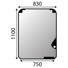 Windscreen Hitachi Zx-5, Zx-6 Upper