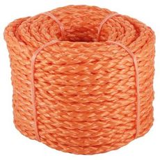 FLAT ROPE PP 12MM 30M ORANGE MAX 1300KG
