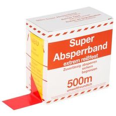 Barrier Tape 75Mmx500Mm Red/Yellow Plastic