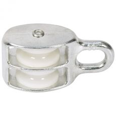 Block 6X20Mm Pair Wheel Galv/Nylon