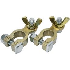 Battery Terminal, Brass - + and - 8 mm