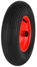Tire with rim 4.00X8, 4PR ST11 HD, excellent for rugged applications.
