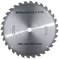 Blade for circular saw 400x30x3.2mm Z32, ideal for carpentry and construction.